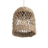 GLOBOSTAR® ECUADOR 02121 Boho Κρεμαστό Φωτιστικό Οροφής με Ντουί 1 x E27 AC 220-240V IP20 - Μπεζ - Μ20 x Π20 x Υ25cm