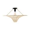 GLOBOSTAR® PALERMO 02152 Boho Κρεμαστό Φωτιστικό Οροφής με Ντουί 1 x E27 AC 220-240V IP20 - Μπεζ - Μ60 x Π60 x Υ36cm