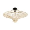GLOBOSTAR® PALERMO 02152 Boho Κρεμαστό Φωτιστικό Οροφής με Ντουί 1 x E27 AC 220-240V IP20 - Μπεζ - Μ60 x Π60 x Υ36cm