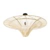 GLOBOSTAR® PALERMO 02153 Boho Φωτιστικό Οροφής με Ντουί 1 x E27 AC 220-240V IP20 - Μπεζ - Μ100 x Π100 x Υ55cm