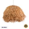 GLOBOSTAR® GUADELOUPE 02155 Boho Κρεμαστό Φωτιστικό Οροφής με Ντουί 1 x E27 AC 220-240V IP20 - Καφέ - Μ80 x Π80 x Υ60cm