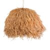 GLOBOSTAR® GUADELOUPE 02155 Boho Κρεμαστό Φωτιστικό Οροφής με Ντουί 1 x E27 AC 220-240V IP20 - Καφέ - Μ80 x Π80 x Υ60cm