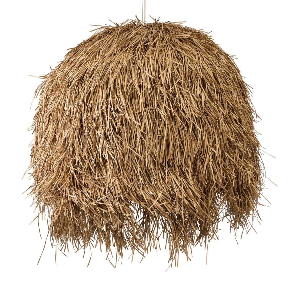 GLOBOSTAR® GUADELOUPE 02159 Boho Κρεμαστό Φωτιστικό Οροφής με Ντουί 1 x E27 AC 220-240V IP20 - Μπεζ - Μ120 x Π120 x Υ100cm