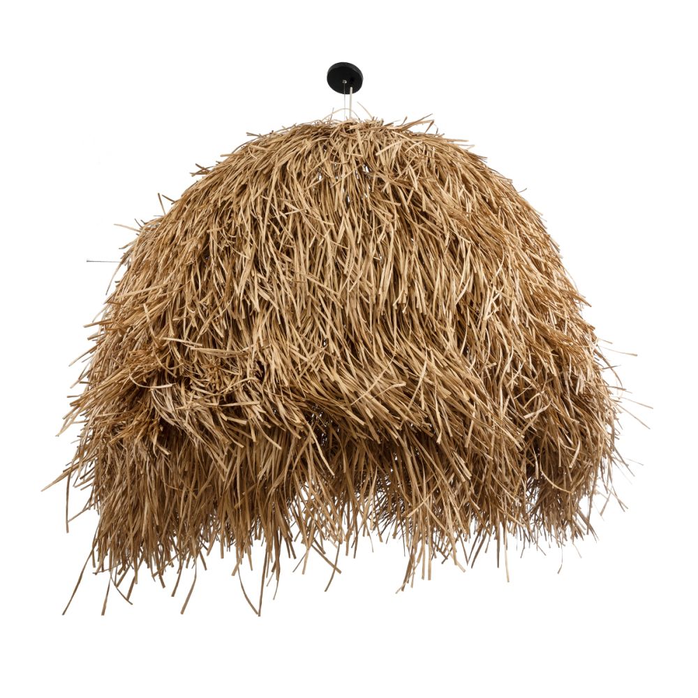 GLOBOSTAR® GUADELOUPE 02159 Boho Κρεμαστό Φωτιστικό Οροφής με Ντουί 1 x E27 AC 220-240V IP20 - Μπεζ - Μ120 x Π120 x Υ100cm