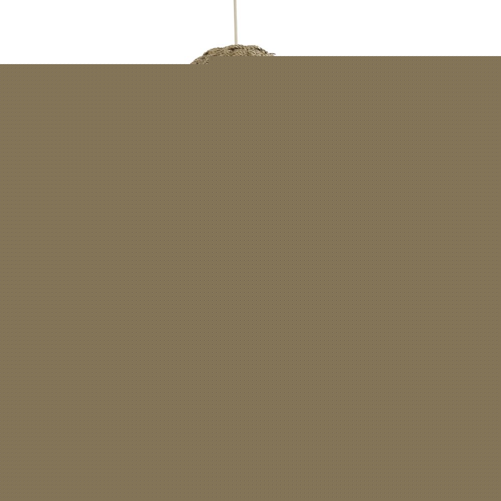 GLOBOSTAR® SAINTLUCIA 02160 Boho Κρεμαστό Φωτιστικό Οροφής με Ντουί 1 x E27 AC 220-240V IP20 - Μπεζ & Καφέ - Μ30 x Π30 x Υ90cm