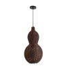 GLOBOSTAR® KINGSTOWN 02169 Boho Κρεμαστό Φωτιστικό Οροφής με Ντουί 1 x E27 AC 220-240V IP20 - Καφέ - Μ30 x Π30 x Υ60cm