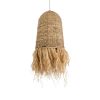 GLOBOSTAR® PORTOFERRAIO 02170 Boho Κρεμαστό Φωτιστικό Οροφής με Ντουί 1 x E27 AC 220-240V IP20 - Μπεζ - Μ30 x Π30 x Υ70cm