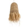 GLOBOSTAR® PORTOFERRAIO 02170 Boho Κρεμαστό Φωτιστικό Οροφής με Ντουί 1 x E27 AC 220-240V IP20 - Μπεζ - Μ30 x Π30 x Υ70cm