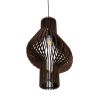 GLOBOSTAR® MIHIRO 02173 Boho Κρεμαστό Φωτιστικό Οροφής με Ντουί 1 x E27 AC 220-240V IP20 - Καφέ - Μ32 x Π32 x Υ56cm