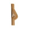 GLOBOSTAR® MIHIRO 02174 Boho Φωτιστικό Τοίχου - Απλίκα με Ντουί 1 x E27 AC 220-240V IP20 - Μπεζ - Μ25 x Π13 x Υ40cm