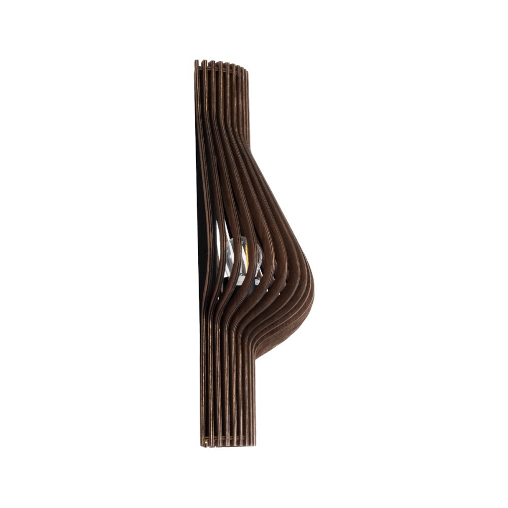 GLOBOSTAR® MIHIRO 02175 Boho Φωτιστικό Τοίχου - Απλίκα με Ντουί 1 x E27 AC 220-240V IP20 - Καφέ - Μ25 x Π13 x Υ40cm
