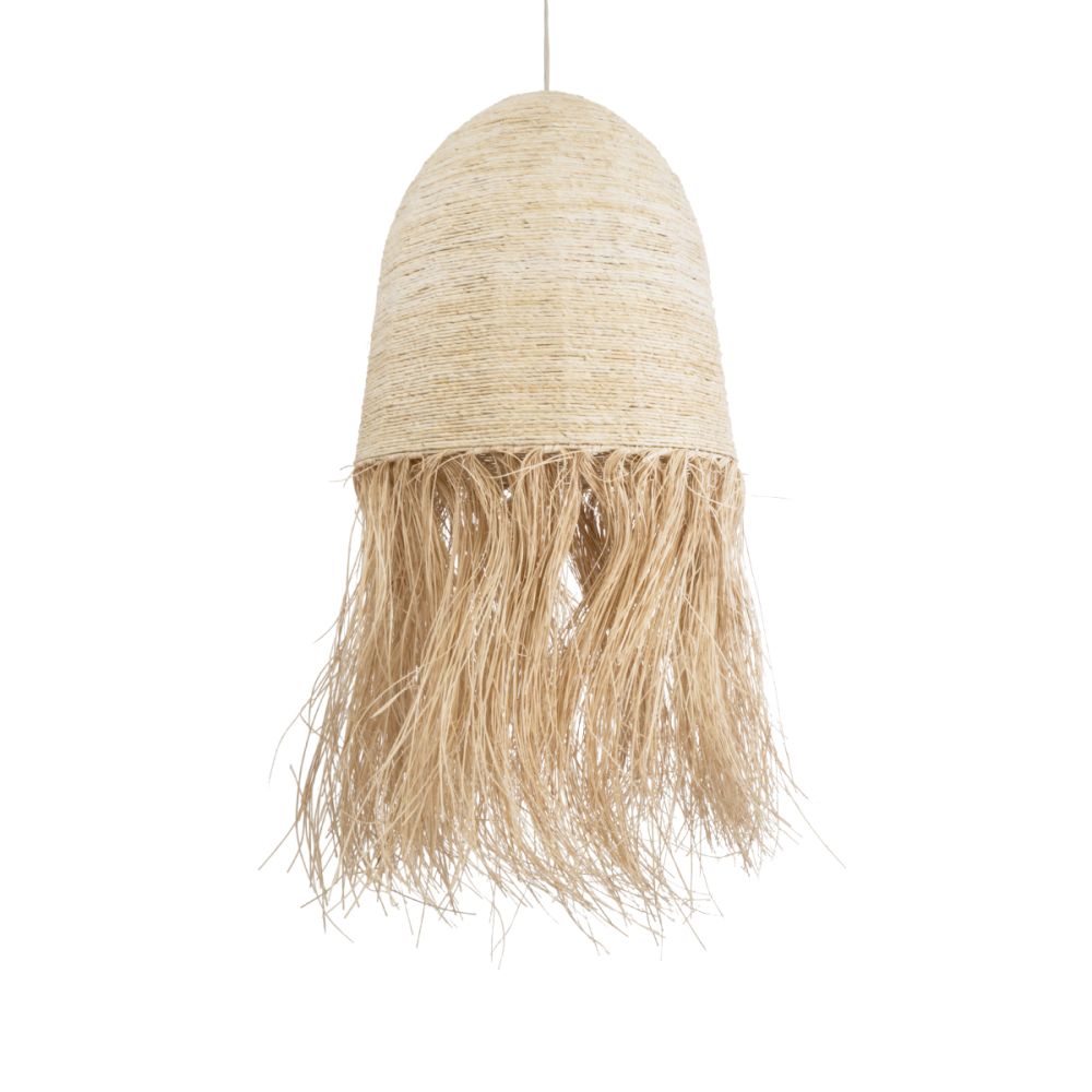 GLOBOSTAR® AREMBEPE 02179 Boho Κρεμαστό Φωτιστικό Οροφής με Ντουί 1 x E27 AC 220-240V IP20 - Μπεζ - Μ60 x Π60 x Υ130cm