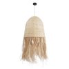 GLOBOSTAR® AREMBEPE 02179 Boho Κρεμαστό Φωτιστικό Οροφής με Ντουί 1 x E27 AC 220-240V IP20 - Μπεζ - Μ60 x Π60 x Υ130cm