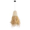 GLOBOSTAR® LETA 02189 Boho Κρεμαστό Φωτιστικό Οροφής με Ντουί 1 x E27 AC 220-240V IP20 - Μπεζ - Μ34 x Π34 x Υ70cm