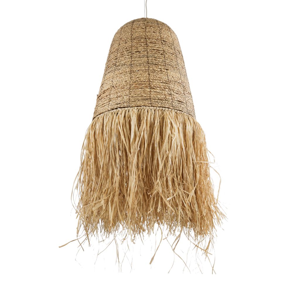 GLOBOSTAR® PORTOFERRAIO 02190 Boho Κρεμαστό Φωτιστικό Οροφής με Ντουί 1 x E27 AC 220-240V IP20 - Μπεζ - Μ60 x Π60 x Υ120cm
