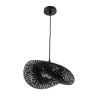 GLOBOSTAR® MEXICO 02200 Boho Κρεμαστό Φωτιστικό Οροφής με Ντουί 1 x E27 AC 220-240V IP20 - Μαύρο - Μ40 x Π30 x Υ13cm