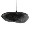 GLOBOSTAR® MEXICO 02203 Boho Κρεμαστό Φωτιστικό Οροφής με Ντουί 1 x E27 AC 220-240V IP20 - Μαύρο - Μ100 x Π62 x Υ33cm
