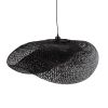 GLOBOSTAR® MEXICO 02203 Boho Κρεμαστό Φωτιστικό Οροφής με Ντουί 1 x E27 AC 220-240V IP20 - Μαύρο - Μ100 x Π62 x Υ33cm