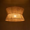 GLOBOSTAR® BISBEE 02204 Boho Κρεμαστό Φωτιστικό Οροφής με Ντουί 1 x E27 AC 220-240V IP20 - Μπεζ - Μ50 x Π50 x Υ28cm