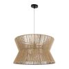 GLOBOSTAR® BISBEE 02204 Boho Κρεμαστό Φωτιστικό Οροφής με Ντουί 1 x E27 AC 220-240V IP20 - Μπεζ - Μ50 x Π50 x Υ28cm