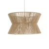 GLOBOSTAR® BISBEE 02204 Boho Κρεμαστό Φωτιστικό Οροφής με Ντουί 1 x E27 AC 220-240V IP20 - Μπεζ - Μ50 x Π50 x Υ28cm