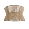GLOBOSTAR® BISBEE 02205 Boho Κρεμαστό Φωτιστικό Οροφής με Ντουί 1 x E27 AC 220-240V IP20 - Μπεζ - Μ80 x Π80 x Υ48cm