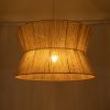 GLOBOSTAR® BISBEE 02205 Boho Κρεμαστό Φωτιστικό Οροφής με Ντουί 1 x E27 AC 220-240V IP20 - Μπεζ - Μ80 x Π80 x Υ48cm