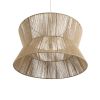 GLOBOSTAR® BISBEE 02205 Boho Κρεμαστό Φωτιστικό Οροφής με Ντουί 1 x E27 AC 220-240V IP20 - Μπεζ - Μ80 x Π80 x Υ48cm