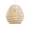 GLOBOSTAR® OREGON 02206 Boho Κρεμαστό Φωτιστικό Οροφής με Ντουί 1 x E27 AC 220-240V IP20 - Μπεζ - Μ60 x Π60 x Υ56cm