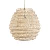GLOBOSTAR® OREGON 02206 Boho Κρεμαστό Φωτιστικό Οροφής με Ντουί 1 x E27 AC 220-240V IP20 - Μπεζ - Μ60 x Π60 x Υ56cm