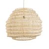 GLOBOSTAR® OREGON 02207 Boho Κρεμαστό Φωτιστικό Οροφής με Ντουί 1 x E27 AC 220-240V IP20 - Μπεζ - Μ80 x Π80 x Υ65cm