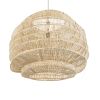 GLOBOSTAR® OREGON 02207 Boho Κρεμαστό Φωτιστικό Οροφής με Ντουί 1 x E27 AC 220-240V IP20 - Μπεζ - Μ80 x Π80 x Υ65cm