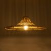 GLOBOSTAR® PALERMO 02208 Boho Κρεμαστό Φωτιστικό Οροφής με Ντουί 1 x E27 AC 220-240V IP20 - Μπεζ - Μ60 x Π60 x Υ20cm