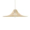 GLOBOSTAR® PALERMO 02208 Boho Κρεμαστό Φωτιστικό Οροφής με Ντουί 1 x E27 AC 220-240V IP20 - Μπεζ - Μ60 x Π60 x Υ20cm