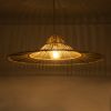 GLOBOSTAR® PALERMO 02209 Boho Κρεμαστό Φωτιστικό Οροφής με Ντουί 1 x E27 AC 220-240V IP20 - Μπεζ - Μ100 x Π100 x Υ30cm