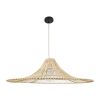 GLOBOSTAR® PALERMO 02209 Boho Κρεμαστό Φωτιστικό Οροφής με Ντουί 1 x E27 AC 220-240V IP20 - Μπεζ - Μ100 x Π100 x Υ30cm