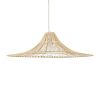 GLOBOSTAR® PALERMO 02209 Boho Κρεμαστό Φωτιστικό Οροφής με Ντουί 1 x E27 AC 220-240V IP20 - Μπεζ - Μ100 x Π100 x Υ30cm