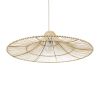 GLOBOSTAR® PALERMO 02209 Boho Κρεμαστό Φωτιστικό Οροφής με Ντουί 1 x E27 AC 220-240V IP20 - Μπεζ - Μ100 x Π100 x Υ30cm