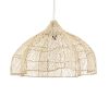 GLOBOSTAR® ADEJE 02211 Boho Κρεμαστό Φωτιστικό Οροφής με Ντουί 1 x E27 AC 220-240V IP20 - Μπεζ - Μ80 x Π80 x Υ55cm