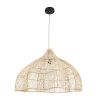GLOBOSTAR® ADEJE 02211 Boho Κρεμαστό Φωτιστικό Οροφής με Ντουί 1 x E27 AC 220-240V IP20 - Μπεζ - Μ80 x Π80 x Υ55cm
