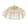GLOBOSTAR® ADEJE 02211 Boho Κρεμαστό Φωτιστικό Οροφής με Ντουί 1 x E27 AC 220-240V IP20 - Μπεζ - Μ80 x Π80 x Υ55cm