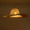 GLOBOSTAR® ESPARGOS 02214 Boho Κρεμαστό Φωτιστικό Οροφής με Ντουί 1 x E27 AC 220-240V IP20 - Μπεζ - Μ70 x Π70 x Υ35cm