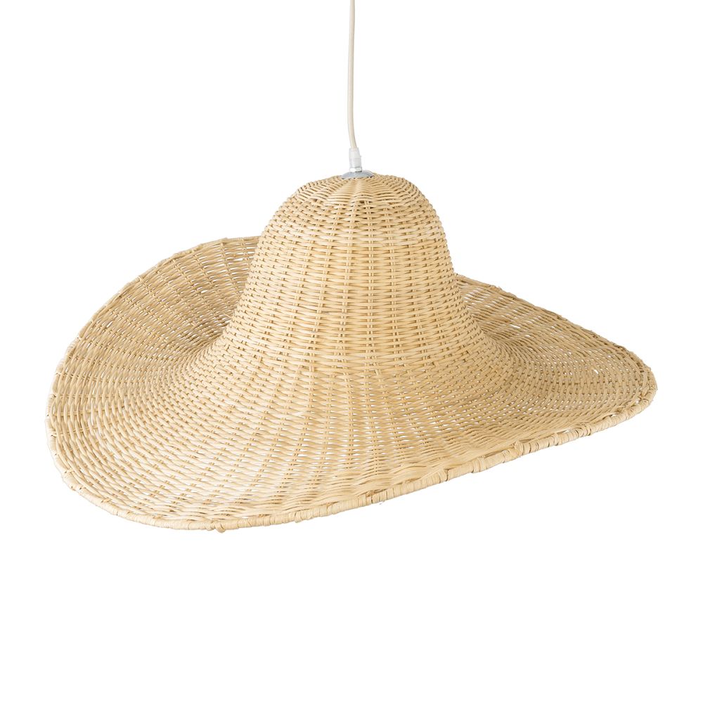 GLOBOSTAR® ESPARGOS 02214 Boho Κρεμαστό Φωτιστικό Οροφής με Ντουί 1 x E27 AC 220-240V IP20 - Μπεζ - Μ70 x Π70 x Υ35cm