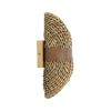 GLOBOSTAR® GUAVA 02222 Boho Φωτιστικό Τοίχου - Απλίκα με Ντουί 2 x G9 AC 220-240V IP20 - Μπεζ & Καφέ - Μ11 x Π13 x Υ30cm