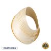 GLOBOSTAR® SALREL 02224 Boho Φωτιστικό Τοίχου - Απλίκα με Ντουί 1 x E27 AC 220-240V IP20 - Μπεζ - Μ30 x Π22 x Υ38cm