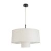 GLOBOSTAR® MARIGOLD 02226 Boho Κρεμαστό Φωτιστικό Οροφής με Ντουί 1 x E27 AC 220-240V IP20 - Λευκό - Μ48 x Π48 x Υ27cm