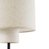 GLOBOSTAR® MARIGOLD 02227 Μοντέρνο Επιτραπέζιο Φωτιστικό Πορτατίφ με Ντουί 3 x E27 AC 220-240V IP20 - Μαύρο & Μπεζ - M36 x Π36 x Υ70cm