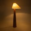 GLOBOSTAR® KAUAI 02230 Boho Επιδαπέδιο Φωτιστικό με Ντουί 1 x E27 AC 220-240V IP20 - Καφέ & Μπεζ - Μ55 x Π42 x Υ145cm