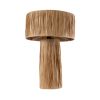 GLOBOSTAR® NASSAU 02233 Boho Επιτραπέζιο Φωτιστικό Πορτατίφ με Ντουί 1 x E27 AC 220-240V IP20 - Καφέ - Μ37 x Π37 x Υ55cm