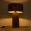 GLOBOSTAR® NASSAU 02233 Boho Επιτραπέζιο Φωτιστικό Πορτατίφ με Ντουί 1 x E27 AC 220-240V IP20 - Καφέ - Μ37 x Π37 x Υ55cm